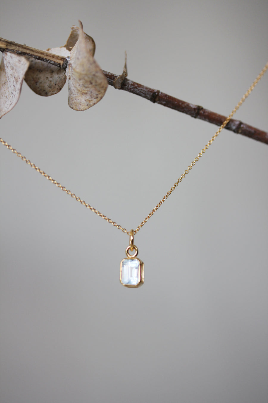 Light Blue Topaz Necklace