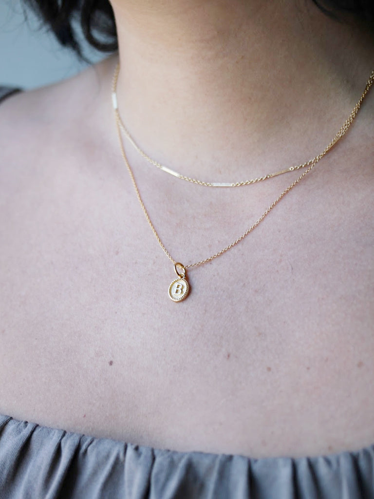 Anais Initial Necklace – Little Gold